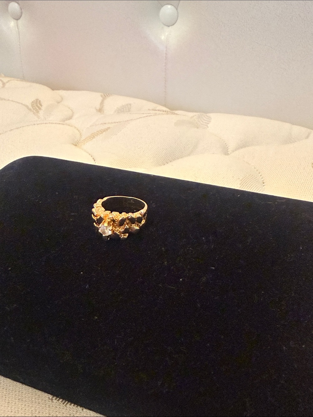 Gold Floral Cluster Ring - Women Jewelry gold plated